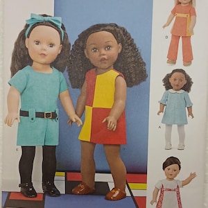 Simplicity 8314--Keepers Dolly Duds-1960s doll clothes  pattern 18&quot; Doll Clothes Pattern-