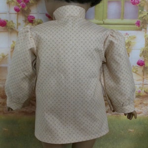 Historical 1800s Boy Doll Tan Shirt for 18 inch Dolls-Made to fit 18 Dolls image 2