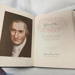 Rights of Man by Thomas Paine-Easton Press 1979 Leather book image 3