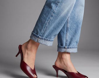 Lakleer open hak dames | Minimalistische sandalen | Elegante zomerschoenen