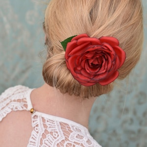 Buy ClassicBeauty Elegant Red Rose Hair Clip New 2018 Wedding Women and  Girls Hair Accessories Bridesmaids Headpiece Online at desertcartINDIA