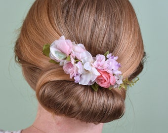 Pastel Blossom Flower Hair Clip