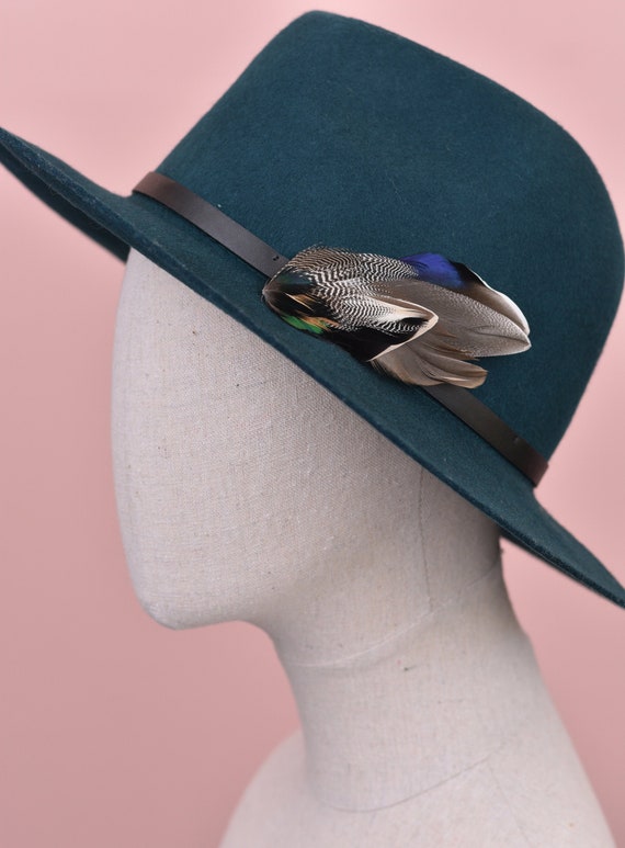 Mallard Duck Feather Lapel Pin/ Hat Pin 