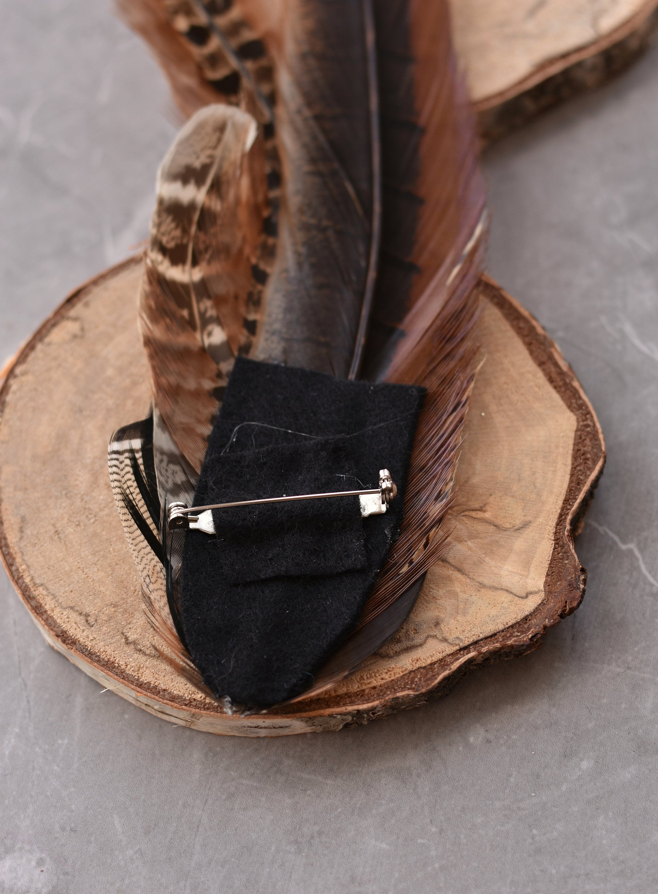 XL Pheasant and Duck Feather Hat Pin No.218