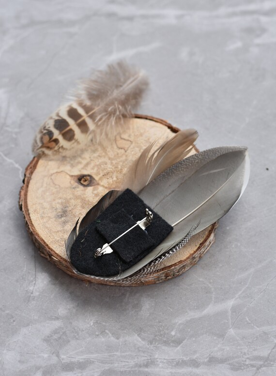 Mallard Duck Feather Lapel Pin/ Hat Pin 