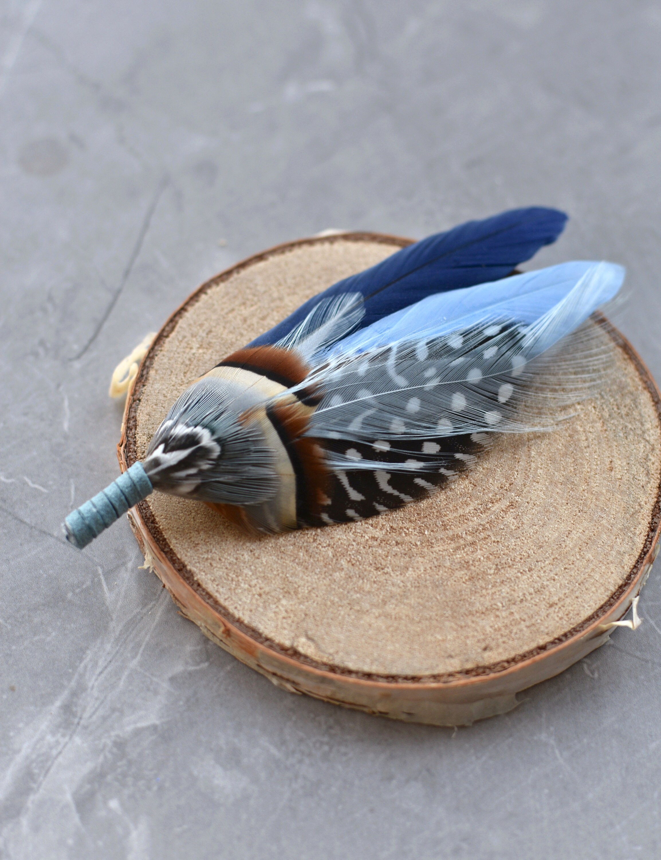 Blue Feather PinPal Pin Holder Magnetic Aqua