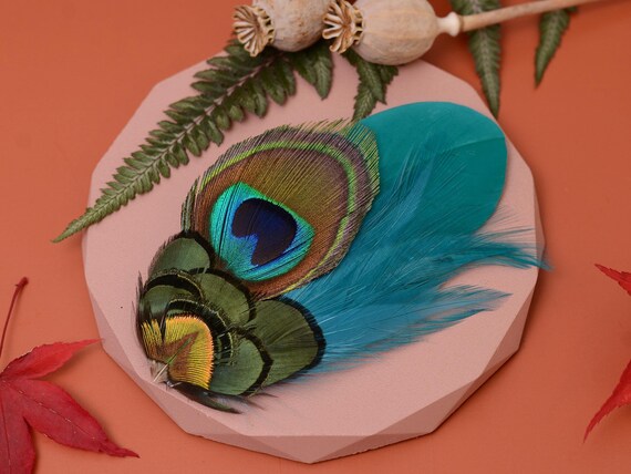 Broches De Pavo Real De Cristal - México