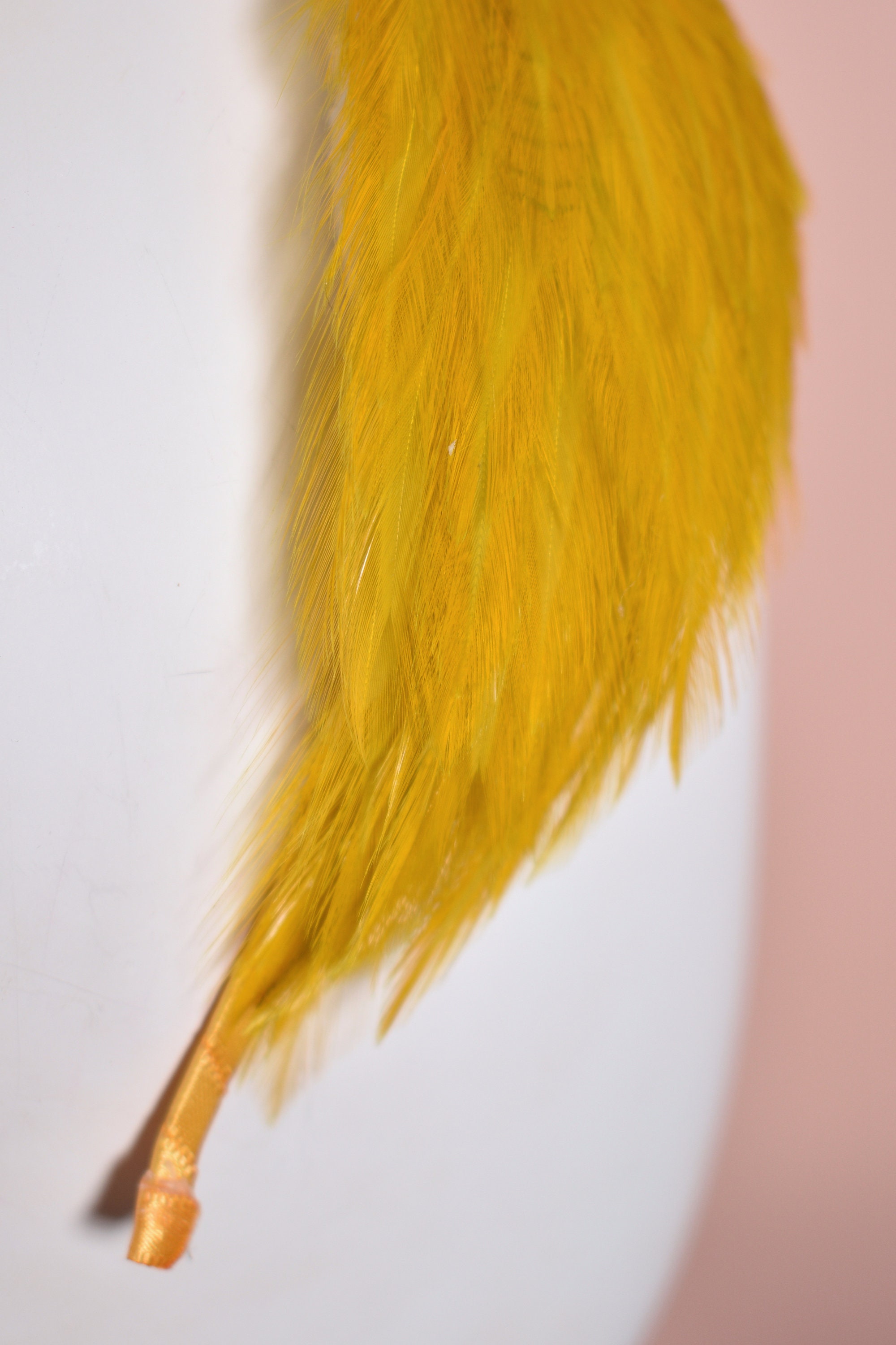 Feather Headband in Deep Mustard Yellow 