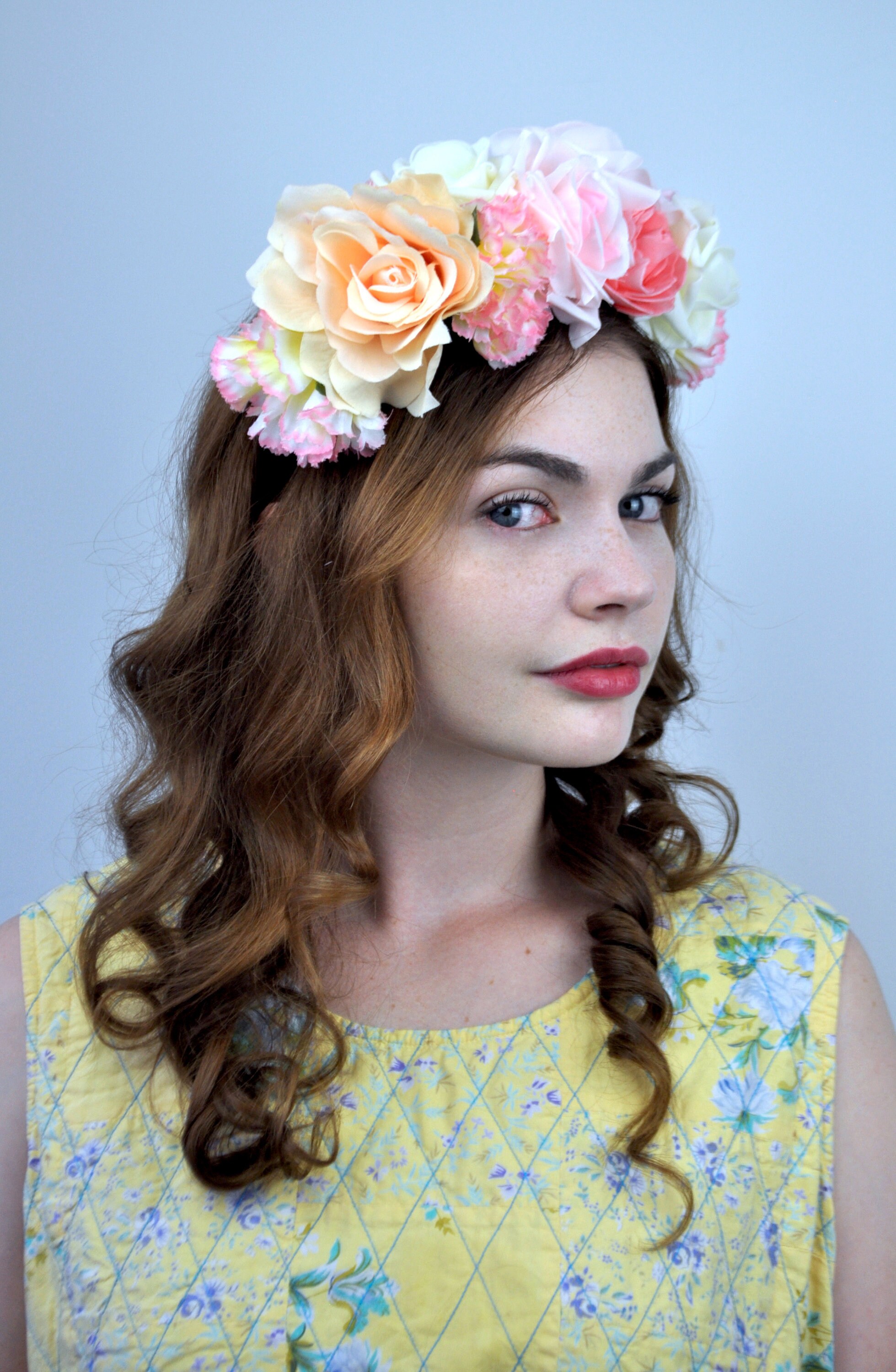 Lucille Silk Flower Crown Headpiece