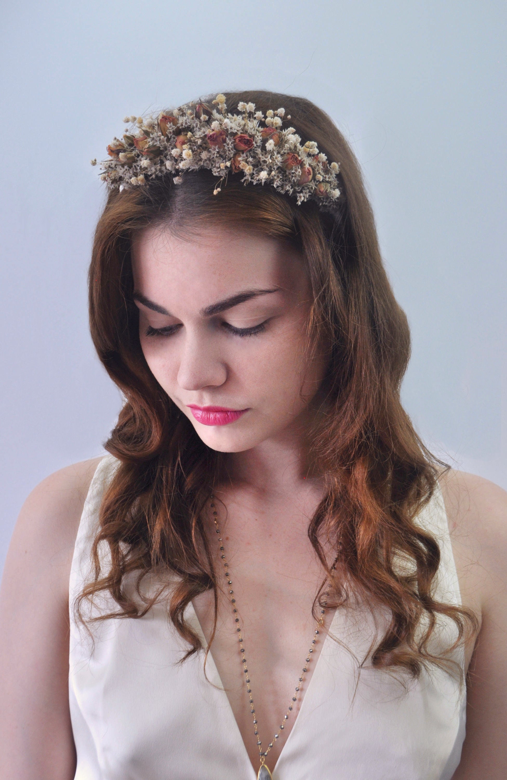 dried flower headpiece