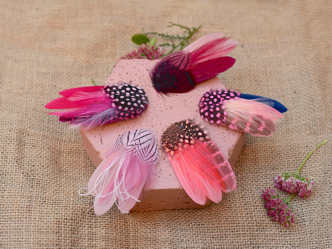 Soft Blush feathers fascinator hairclip/pin Blush Pink Fascinator Hat Clip, Blush Feather Clip Champagne  main image 3