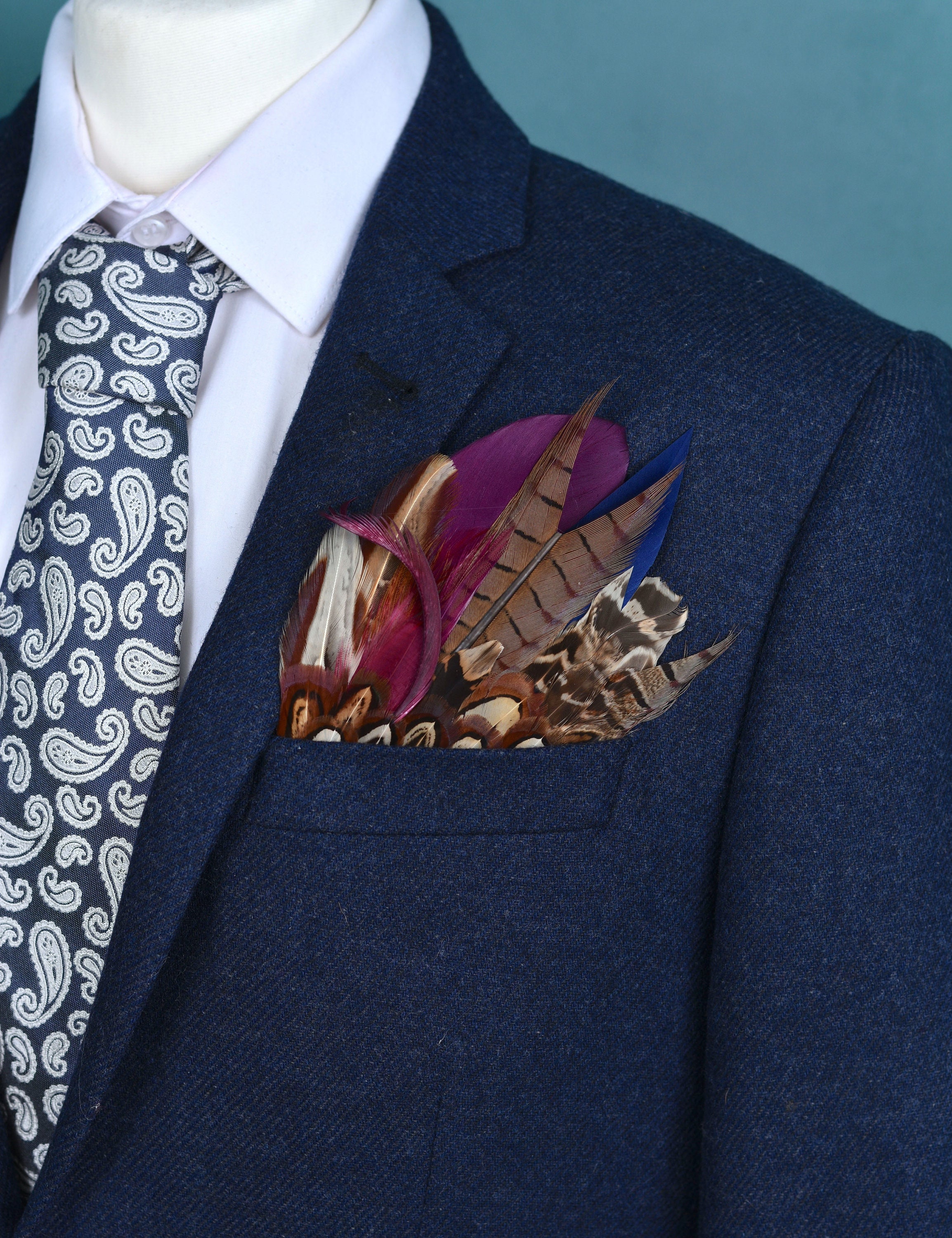 Plum pocket square deals