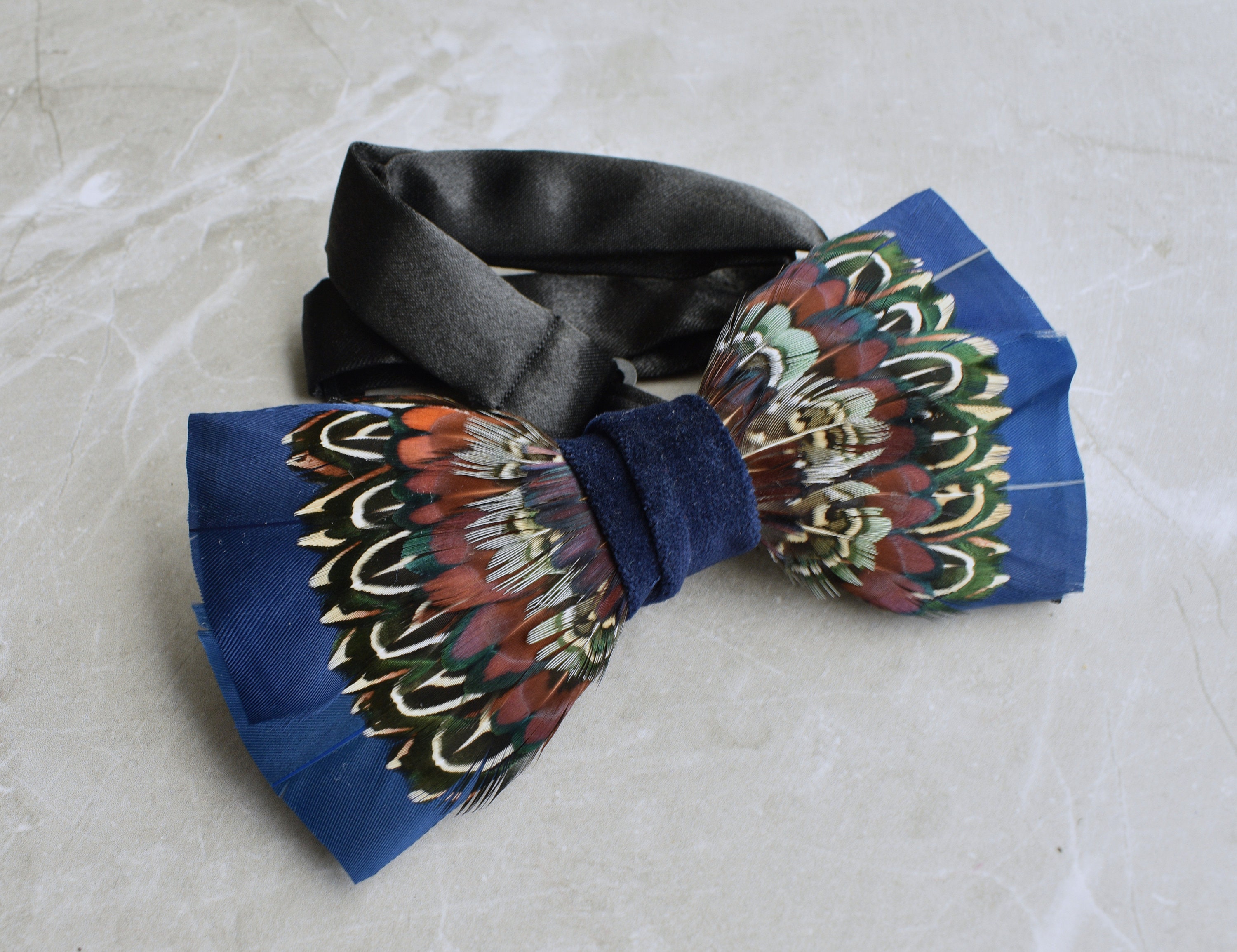 navy pheasant tie