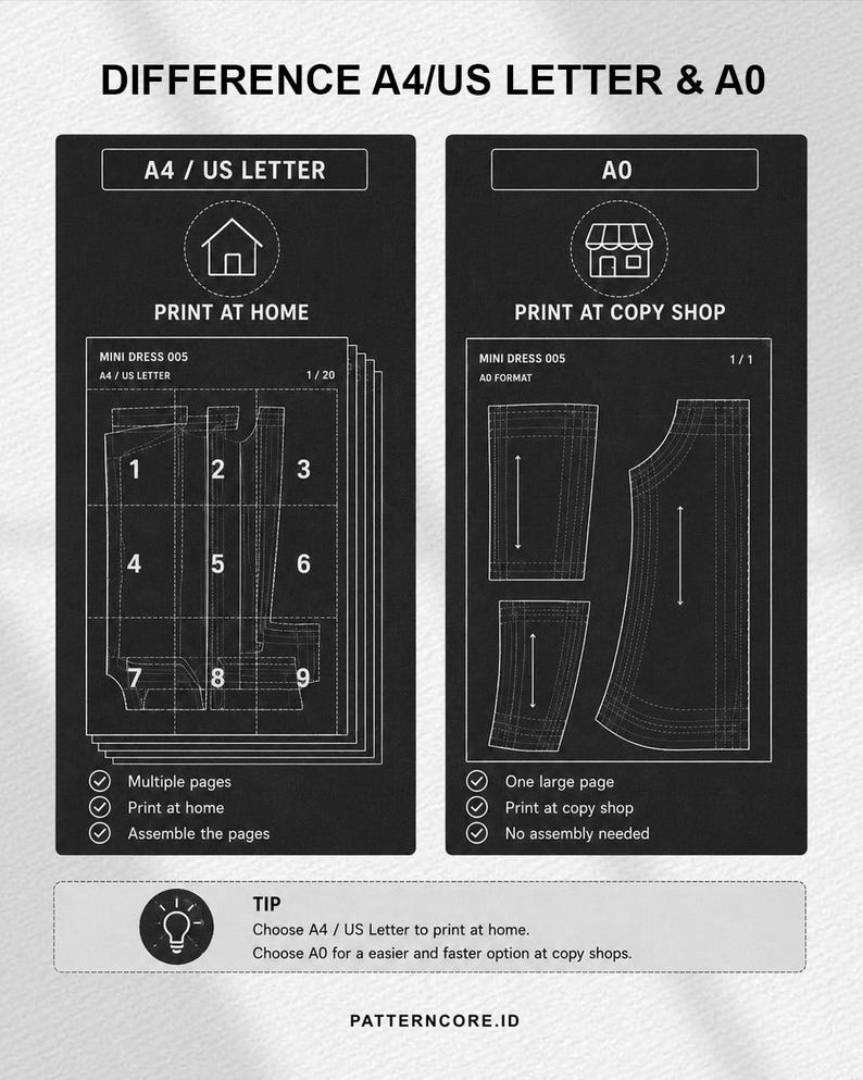 Sewing Pattern drape shirt asymetric blouse fitted office wear | Digital PDF Instant Download | Patterncore image 8