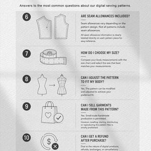 Sewing Pattern drape shirt asymetric blouse fitted office wear | Digital PDF Instant Download | Patterncore image 14