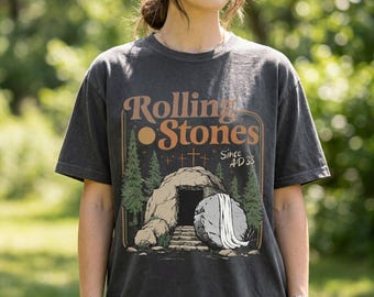 Diseño de camiseta cristiana de Pascua "Tumba Vacía" de los Rolling Stones (Descarga digital)