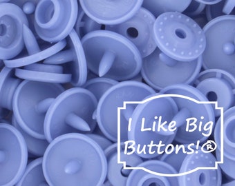 KAM Snaps B48 Periwinkle KAM® Plastic Snaps/Snaps KAM Plastic Snaps No Sew Button/Cloth Diapers/Bibs/Crafts/Sewing Plastic Snap Buttons