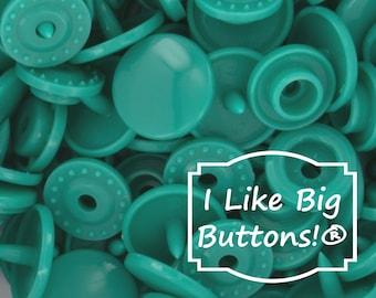 KAM Snaps G109 Emerald KAM® Plastic Snaps/Snaps KAM Plastic Snaps No Sew Button/Cloth Diapers/Bibs/Crafts/Sewing Plastic Snap Buttons Green