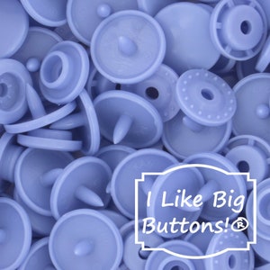 KAM Snaps B48 Periwinkle KAM® Plastic Snaps/Snaps KAM Plastic Snaps No Sew Button/Cloth Diapers/Bibs/Crafts/Sewing Plastic Snap Buttons