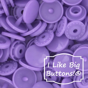 KAM Snaps G99 Lilac KAM® Plastic Snaps/Snaps No Sew Button/Cloth Diapers/Bibs/Sewing Plastic Snap Buttons Purple KAM®