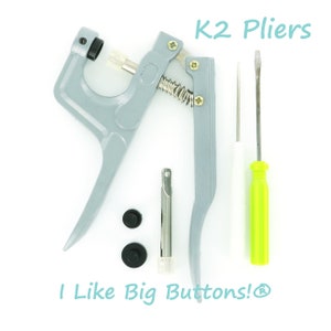 K2 Plastic Snap Pliers And Awl for Diapers/Bibs/Clothing/Nappies/Poppers/KAM® Snap Ships from the USA 5% off orders over 50 dollars image 1