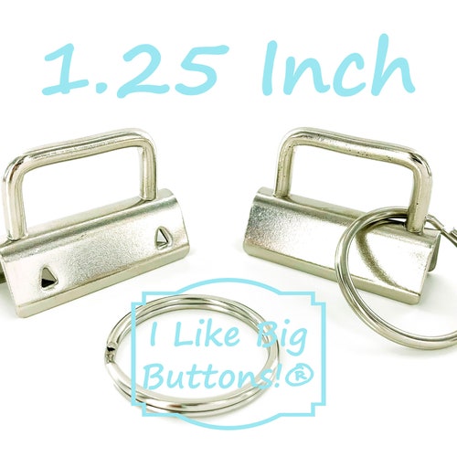 25 Sets 1 Key Fob Hardware With Key Rings Rose Gold Etsy