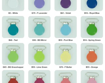 30Pcs Metal Suspender Paci Pacifier Webbing Ribbon Mitten Clips Hook W6N7