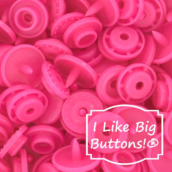 KAM Snaps B47 Neon Pink KAM® Plastic Snaps for Cloth Etsy