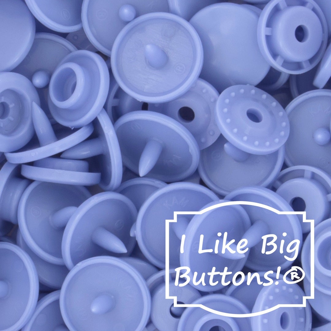 KAM Plastic Snaps: B48 Periwinkle - Size 20, Glossy - No Sew Snap ...