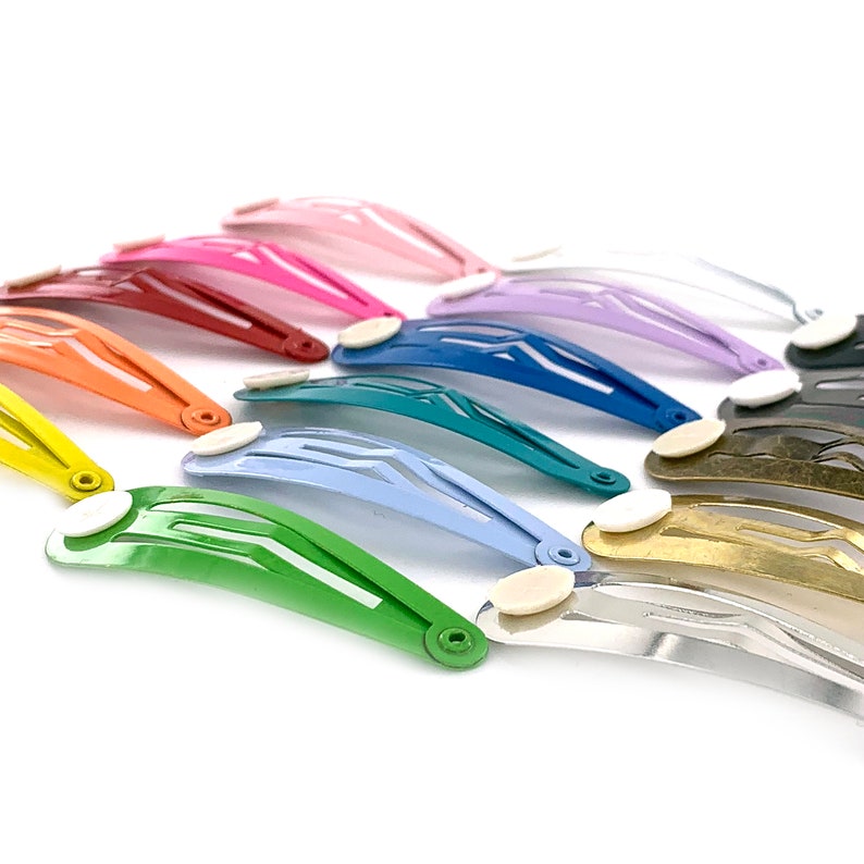 Snap Barrettes 500 Blank BARRETTE Snap Clips W/ Glue Pads Etsy