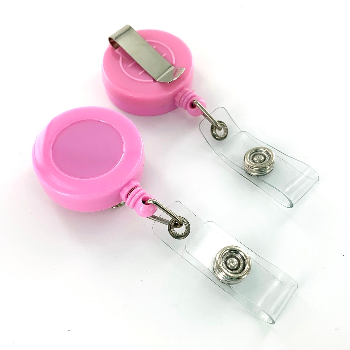 Badge Reels 100 PINK Badge Reel/Reels with Clip Lanyard Etsy