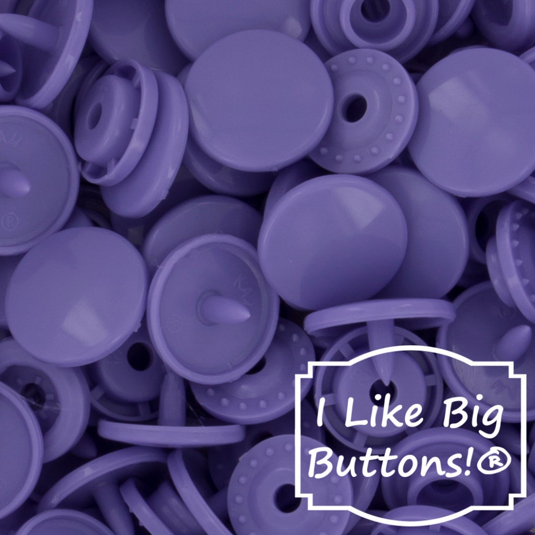 B28 Dark Lavender KAM Snaps KAM Plastic Snaps/snaps No Sew Button/cloth Diapers/bibs/crafts