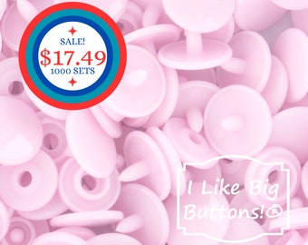 BiG SaLe! 1000 Sets Size 16 KAM Snaps **PALE PINK** Kam® Snaps Plastic/Resin Plastic Buttons Ribbon/Thin/Sewing/Doll Clothing/Snap/Red T3