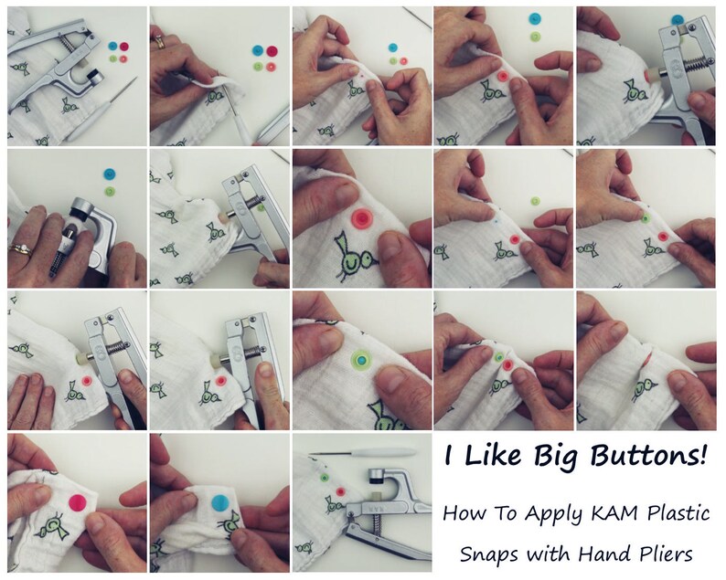 LONG PRONG KAM Plastic Snaps for Cloth DiapersKey ChainsEmbroiderySewingSnap TabsMarine Vinyl Size 20