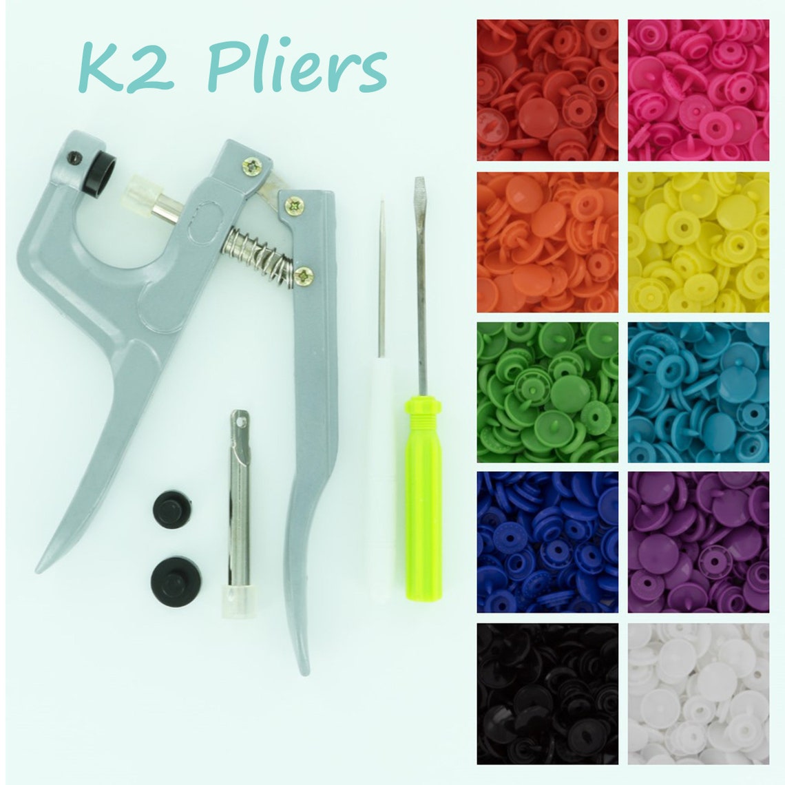 KAM Snaps 500 KAM® Plastic Snaps & Pliers for Cloth Etsy