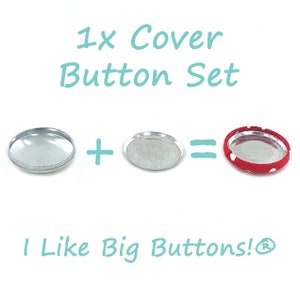 Cover Buttons 100 Sets FLAT BACK Size 30 3/4 Inch Self Cover Buttons/Button Glueable Use to make Fabric Covered Buttons image 5