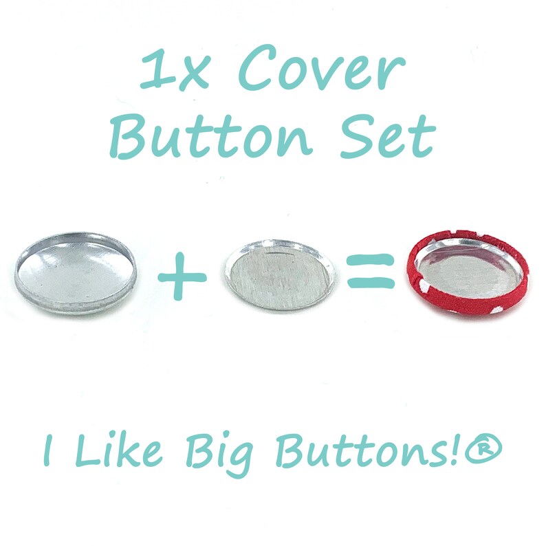 Cover Buttons 100 Sets FLAT BACK Size 30 3/4 Inch Self Cover Buttons/Button Glueable Use to make Fabric Covered Buttons image 5