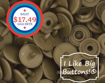 BiG SaLe! 1000 Sets Size 16 KAM Snaps  **GOLD** Kam® Snaps Plastic/Resin Plastic Buttons for Ribbon/Sewing/Doll Clothing/Metallic T3