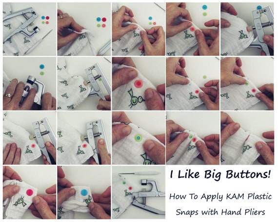 KAM Snaps Mixed Bag: 100 Sets KAM® Plastic Snap/plastic Snaps Sets