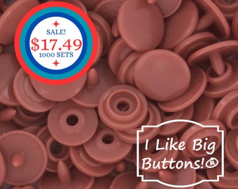 BiG SaLe! 1000 Sets Size 16 KAM Snaps  **DUSTY ROSE/Mauve** Kam® Snaps Plastic/Resin Plastic Buttons for Ribbon/Sewing/Doll Clothing/Snap T3