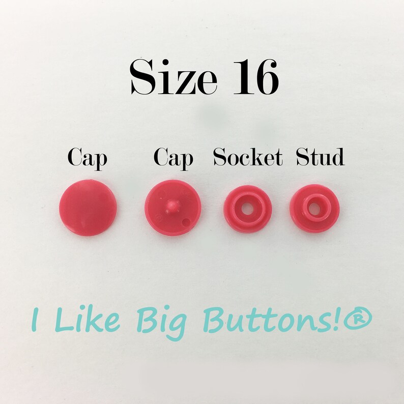 B12 Bronze KAM Snaps for Cloth DiapersBibsCraftsPlastic Snap Buttons Metallic