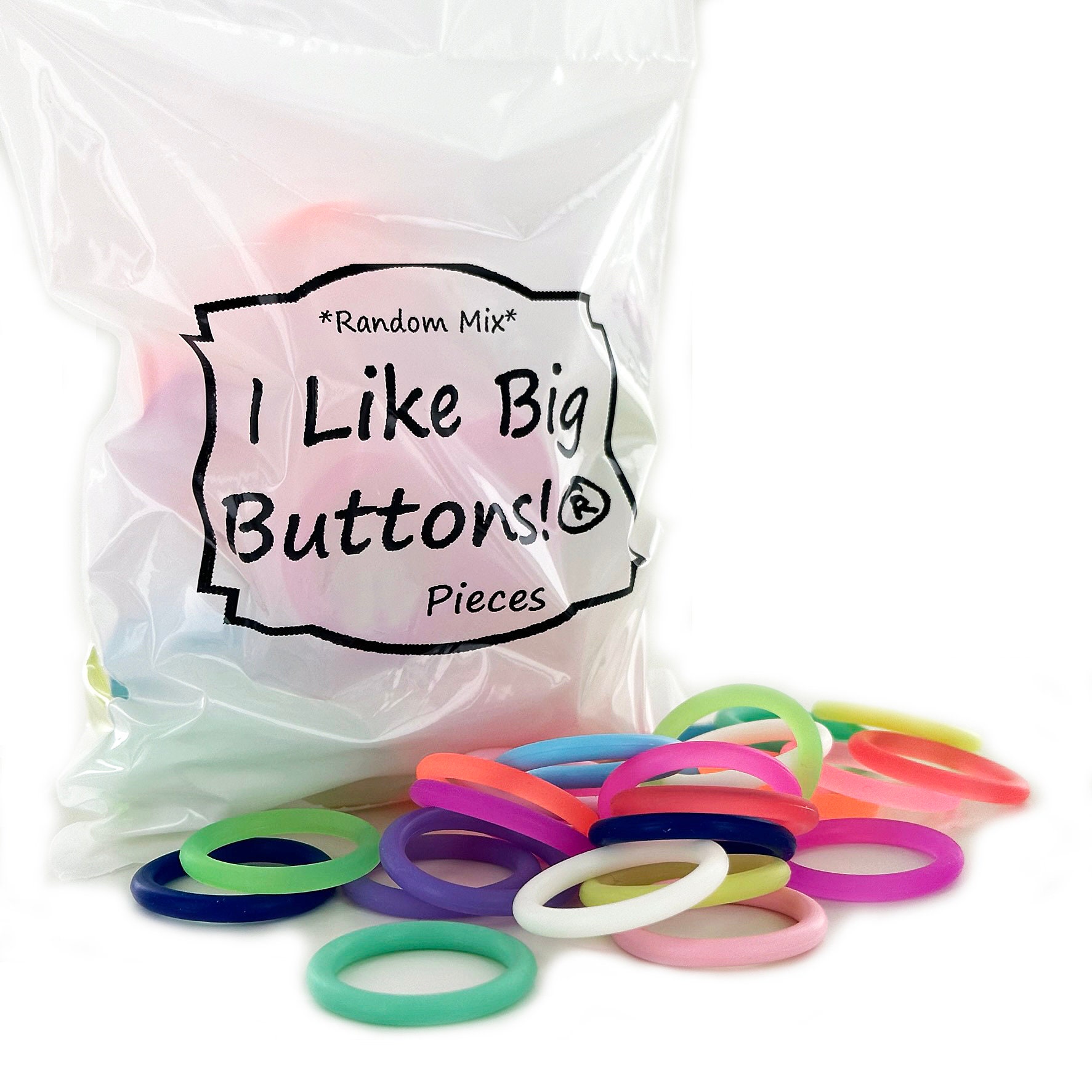 50 Pieces O-Ring Adapters: Pacifier Adapters for Button-Style Pacifiers or Water Bottle Holder/Charm