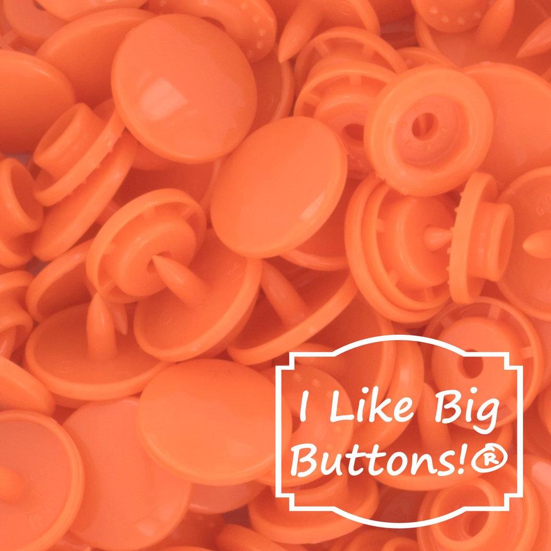 KAM Snaps B55 Orange KAM® Plastic Snaps/snaps KAM Plastic Snaps No Sew