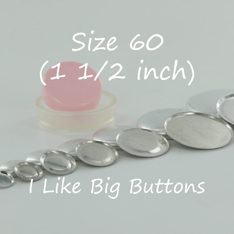 50 Self Cover Buttons 19mm DIY win tool set FLATBACK Cabochons Free Tool