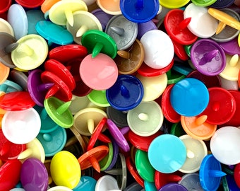 KAM Snaps Funfetti GRAB BAG: Random 1000* Sets Kam Plastic Snaps (Size 20) Plastic Snaps/Snap Fasteners/Plastic Buttons/Cloth Diapers/Sewing