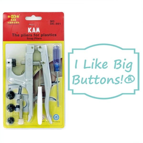 KAM Snaps K1 KAM® Plastic Snap Pliers And Awl for Diapers/Bibs/Clothing/Nappies/Poppers/Kam Snap - US-Based Company