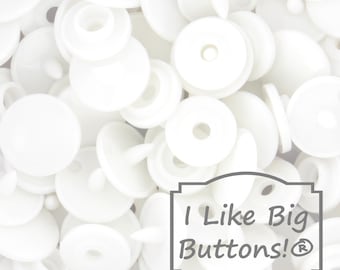 KAM Plastic Snaps SIZE 16: 1000 sets, 4.2mm prong, Glossy, No-Sew Snap Fasteners/Ribbon/Doll Clothing