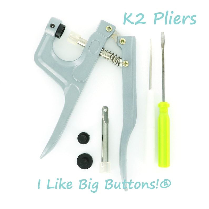 K2 Plastic Snap Pliers And Awl for Diapers/Bibs/Clothing/Nappies/Poppers/KAM® Snap Ships from the USA 5% off orders over 50 dollars image 1