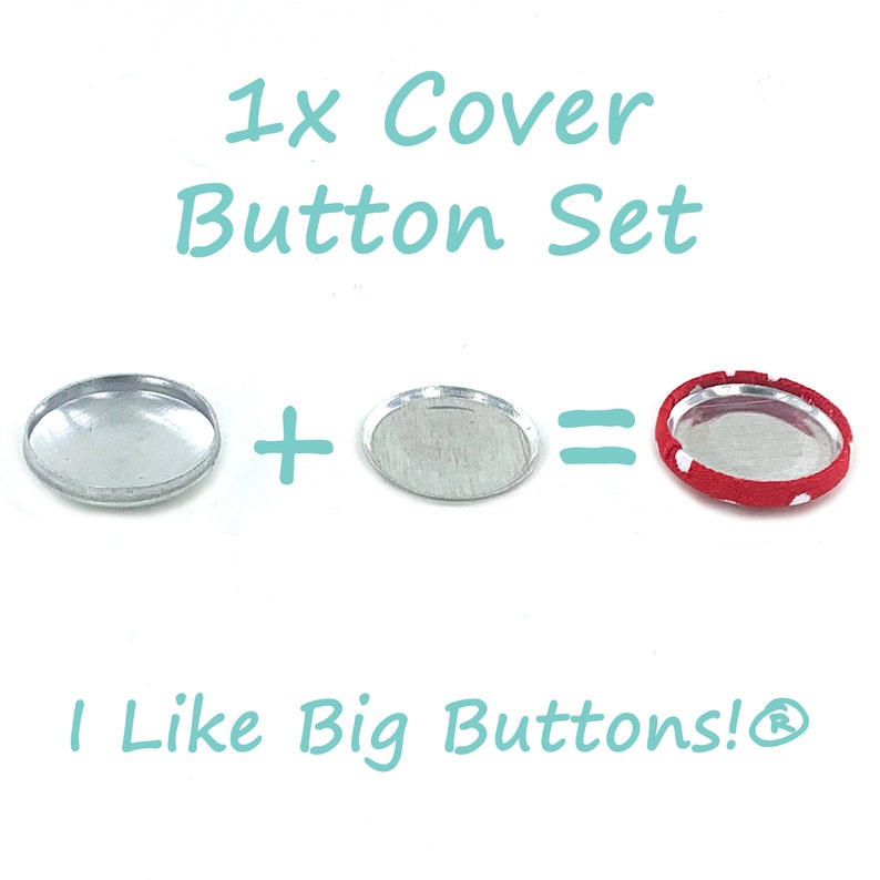 Cover Buttons 25 Sets FLAT BACK Size 24 5/8 Inch Self Cover Buttons/Button Glueable Use to make Fabric Covered Buttons image 5