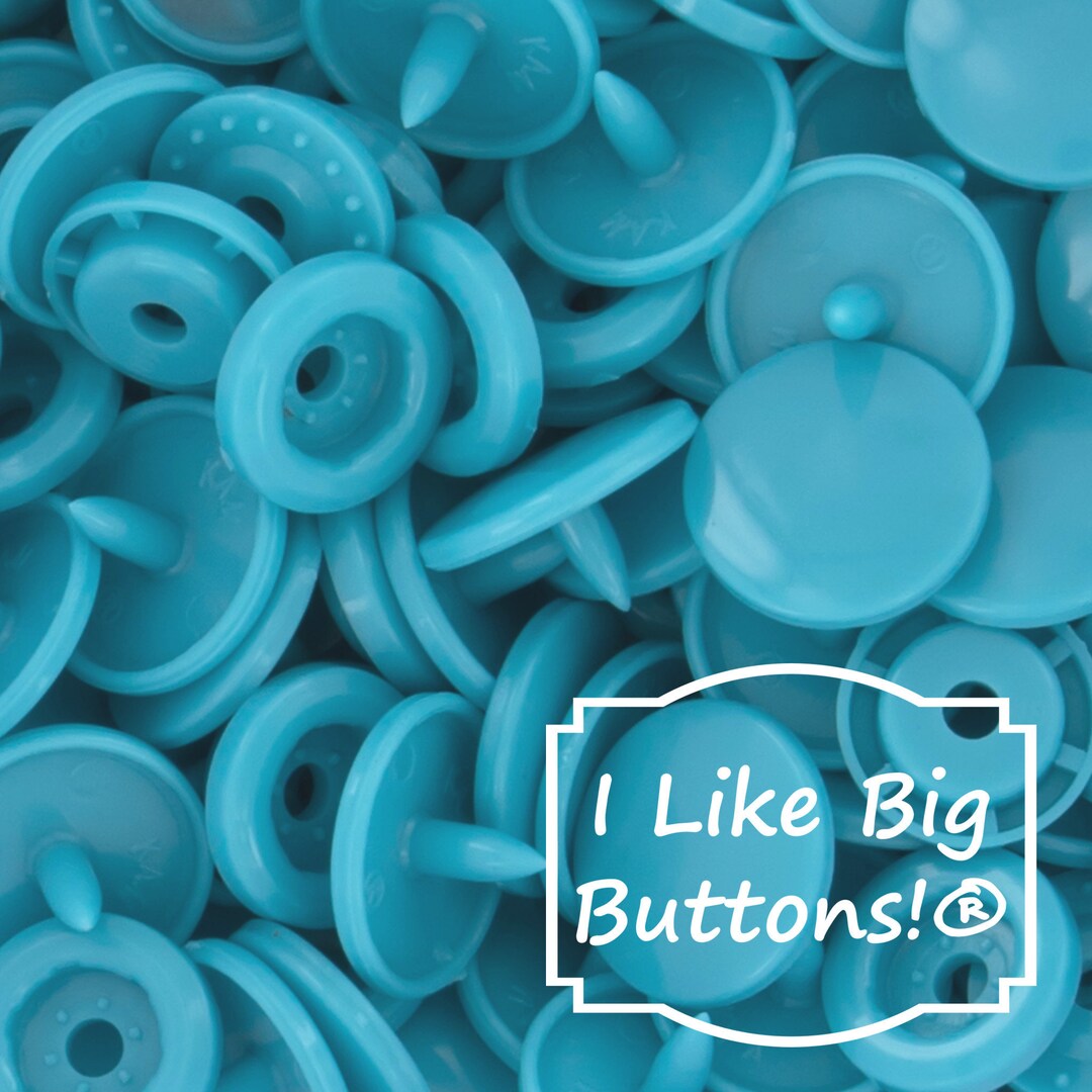 KAM Snaps B46 Teal KAM® Plastic Snaps No Sew Button/cloth Etsy